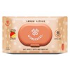 WONDERFUL Flushable Butt Wipes, Lemon Citrus 100% Plant-Based Wet Wipes