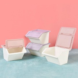 Mini desk desk accessory storage organizing storage storage box organizer belongings drawer storage box purple 4ea