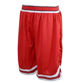 FLOORSOUTH Men's Shohoku Shorts Casual Basketball Pants(Large) Red