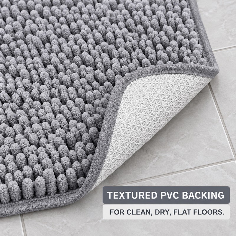 Super Water Absorbent Door Mat Indoor, Microfiber Quick Dry Chenille