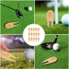 20pcs Green Bamboo Fork Pitch Mark Repairer Pitch Fork Pitchfork