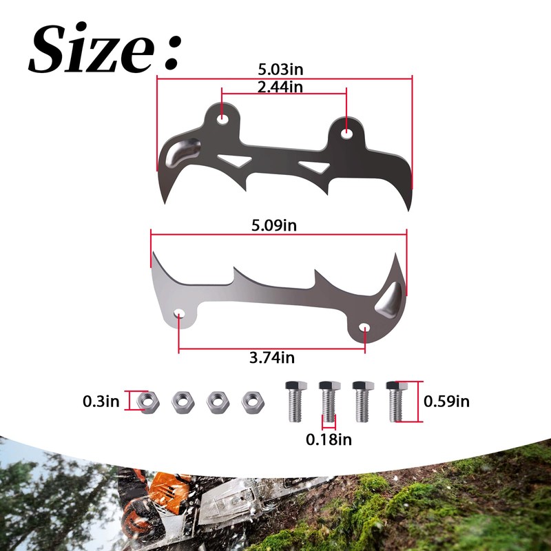 XYgdhqpt ​0000 660 0800 Bumper Spike Compatible with Stihl MS