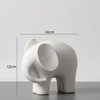 SXSZZXL Elephant Statue Decor Simple Ceramics Elephant Figurines Creative Home