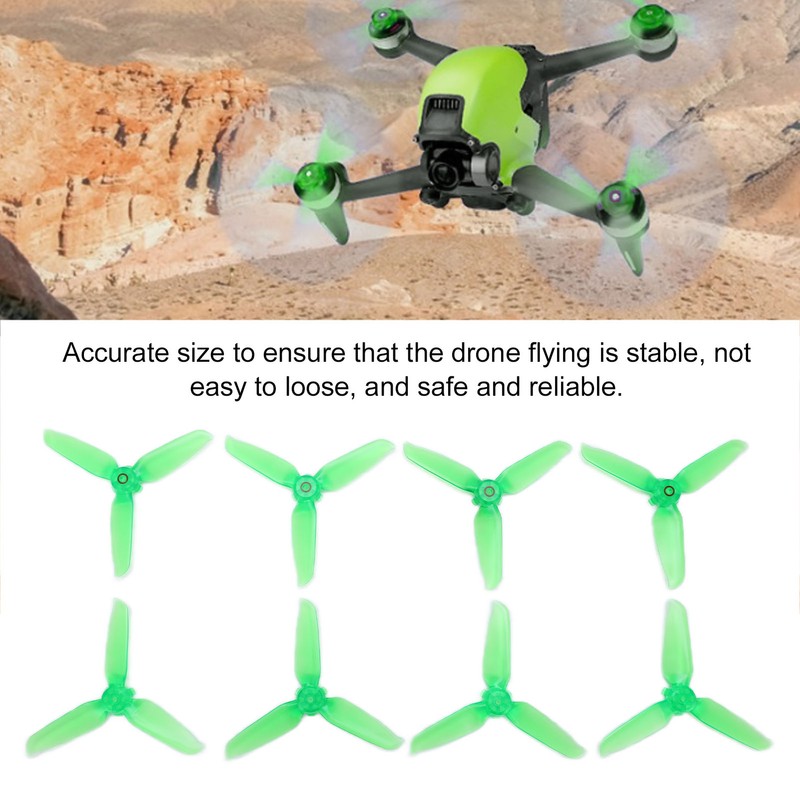 8 Pcs Propeller Blades Transparent Drone Propellers Spare Blades for