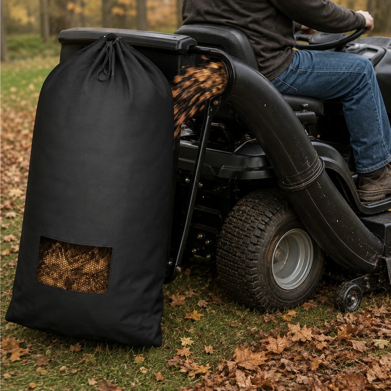 Lawn Tractor Leaf Collector Bag for Yard Cleanup – Heavy-Duty