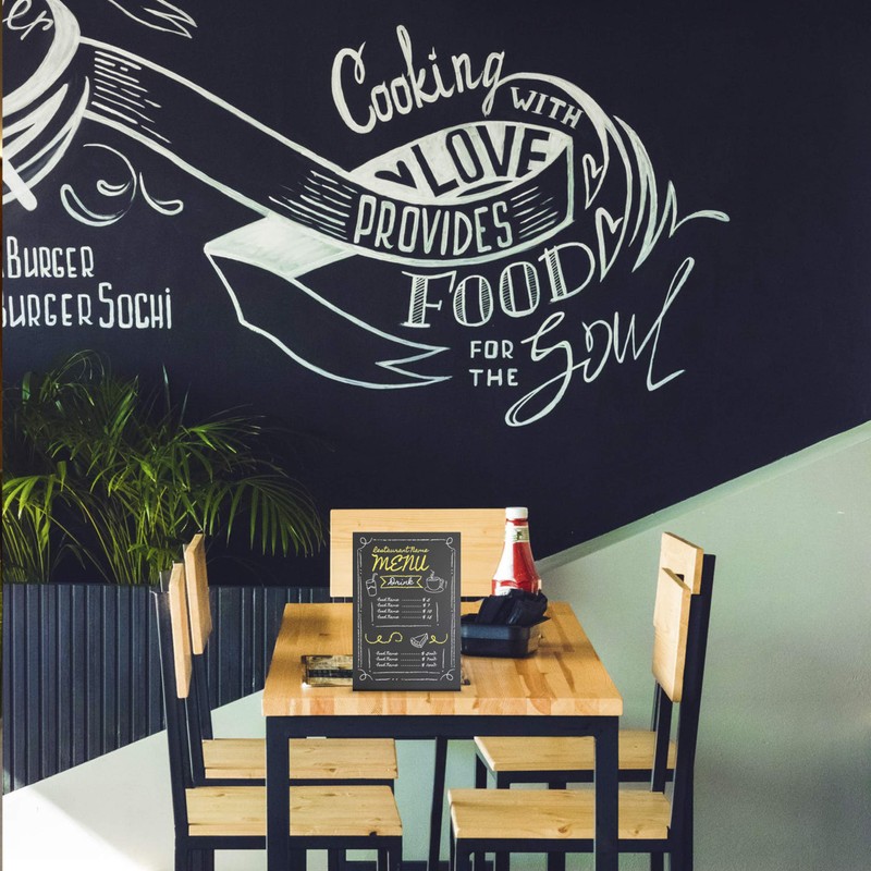 A5 Mini Blackboard with Stand for Table - Mini Chalkboard