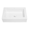 Swiss Madison SM-VS282 Voltaire Wide Rectangle Vessel Sink, Glossy White