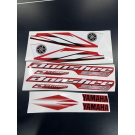 BANSHEE yamaha banshee full graphics decals kit 2006 Red THICK AND HIGH GLOSS