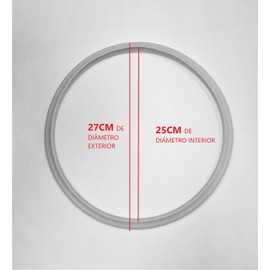 Fagor 998010019 Dichtungsring für Schnellkochtopf, Silikon, Weiss, 25 cm