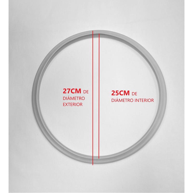 Fagor 998010019 Dichtungsring für Schnellkochtopf, Silikon, Weiss, 25 cm