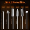 Wood Carving Drill Bits Set Compatible with Dremel Rotary Tool