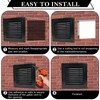 Bonshocon 12 x 12" Gable Vent,2 Pack Aluminum Shed Vents,Sturdy