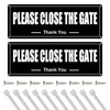 Asheyya 2PCS Please Close The Gate Sign, 25 X 9cm