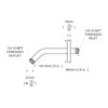 OFFO Shower Arm with Flange Universal Wall-Mounted Replacement Shower Arm