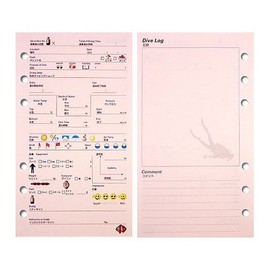 Diving Accessory Log Book Refill, Kairaku-6 MU-4547 (PK (Pink))