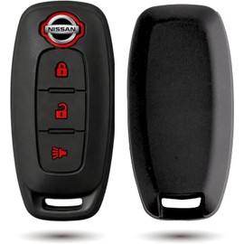 Genérico Funda de Silicona para Llave de Coche Nissan Versa Sentra March X Trail Pathfinder Rogue Protector de Silicon para Llaves de Auto. Funda Carcasa para Llaves 3 Botones