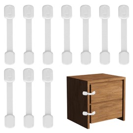 Girihe 10 Pack Cupboard Locks, Kitchen Cupboard Locks for Children Drawer Lockss Baby Cupboards Safety Lock, Children Lock for Cupboards