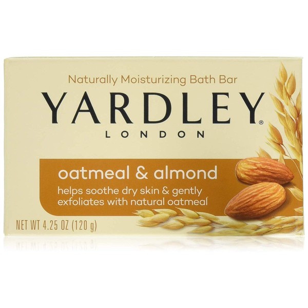 Yardley Oatmeal Almond Bath Bar 4oz - Pack of 4