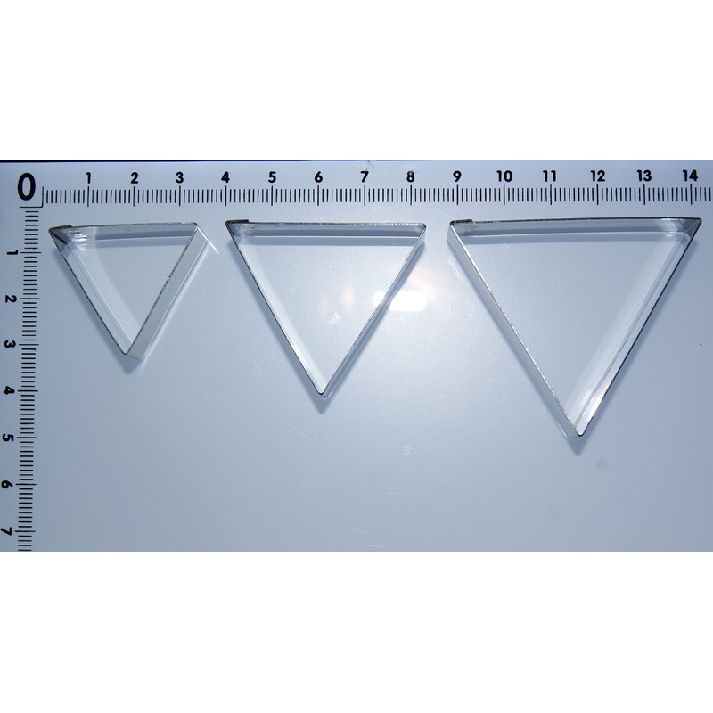 Triangle Cutter Set (30/40/50mm) - Stainless Steel Sugarcraft Cutter