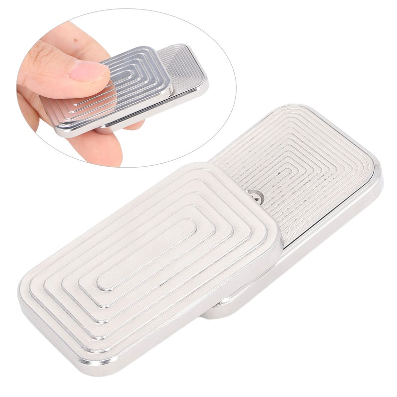 Metal Slider Toy Magnet Push Hand Slider Stainless Steel Stress