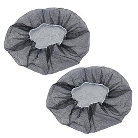 NICENEEDED 2 PCS Fan Mesh Cover with Drawstring, Round Electric Fan Guard Dust Covers Reuasble Washable Industrial Fan Protector, Finger Safety Cover for Floor Fan Indoor Basement