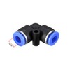 sourcing map Plastic Elbow Push to Connect Tube Fitting 6mm