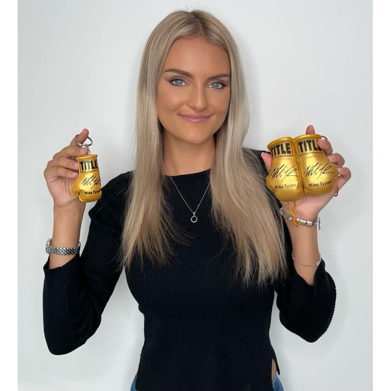 SPEED FROG Deontay Wilder GOLD car accessories mini boxing gloves