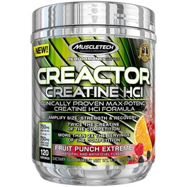 Muscle Tech Creactor Creatine HCI Formula, 1 pack, 269g / 머슬테크 크리액터 크레아틴 HCI 포뮬러, 1개, 269g