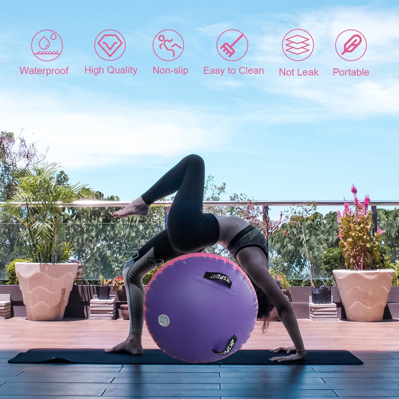 AKSPORT Air Roller Gymnastics Air Barrel for Backbends and Back