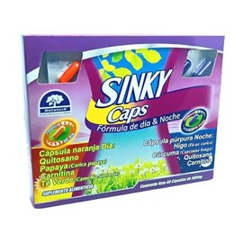 Natutech Sinky Caps 60 Capsulas Dia y Noche Carnitina Papaya Higo Quitosano Vinagre de Manzana