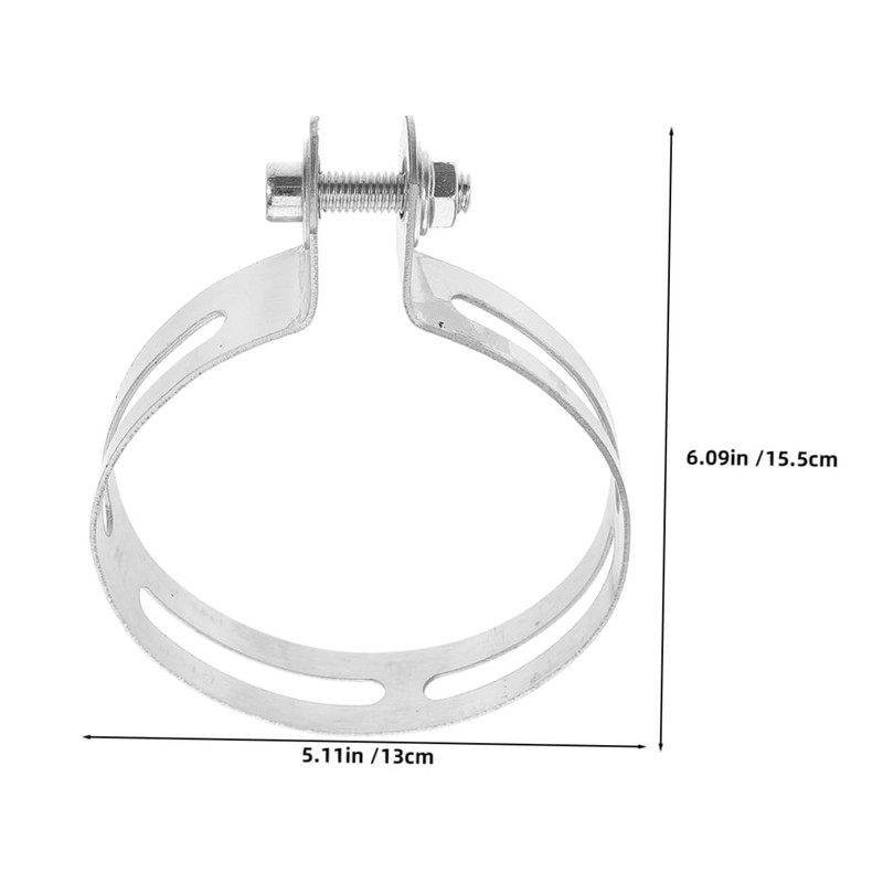 Gatuida Motorcycle Exhaust Clamp Support Stainless Steel Clamp Pipe for