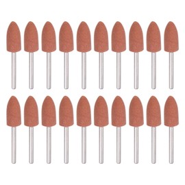 sourcing map 50pcs Rotary Grinding Stones 1/8" Pointed Head Abrasive Sanding Bits Mounted Stone Grinding Wheel Point Polishing