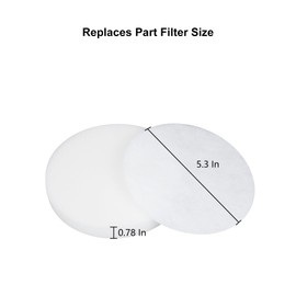 Cherimo Replacement Filter for Kenmore DU2012 DU2015 K4010 Series Bagless Upright Vacuum (2 foam filters +2 felt filters)