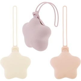 Paquete de 3 fundas de silicona para chupete, estuche de almacenamiento portátil para chupete, bolsa para chupete recién nacido, funda protectora para chupete de silicona, funda protectora para bolsa