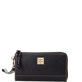 Dooney & Bourke Handbag, Saffiano Folded Zip Wristlet - Black