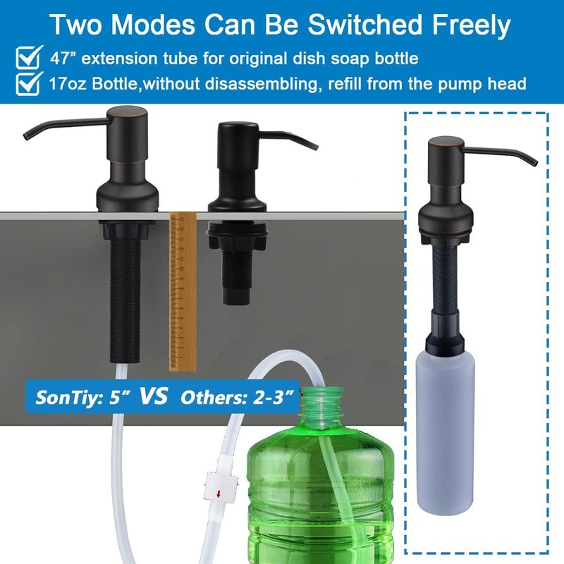 Soap Dispenser for Kitchen Sink, Kitchen Hand Soap Dispenser Pump