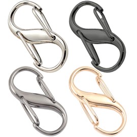Keeshibao Lock Combo, 20 PCS Clips Anti-Theft, S Shaped Zipper Locks, Locks Anti-Theft for Luggage, Clothing, Backpacks, Boots, Purses, Travel Outdoor Sports - 4 Colors (S Style)