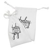 Ambesonne Choose Joy Fabric Pouch Set of 2, Wise and