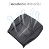 AOUTTUOA Driver Side Bottom Perforated Leather Seat Cover Black Fit