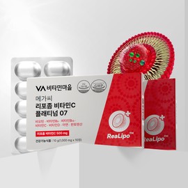 Vitamin Village [2 months supply] Vitamin Village 10 kinds multi-functional Mega C liposome Vitamin C Platinum 07 10 tablets, 6 pieces / [2개월분] 비타민마을 10종 복합기능성 메가씨 리포좀 비타민C 플래티넘07 10정, 6개