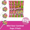 Needzo Mini Carnival Lollipop Packs, Shareable Individually Wrapped Traditional Multi
