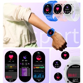 Kompass Military Watch Sports Watch Men Women Smartwatch Running Watch Outdoor Fitness Watch with Phone Function Health Watch Blood Pressure Monitor Pedometer Watch Boys Girls Fitness Tracker Heart