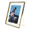 AhaGo Gold Floating Picture Frame (6x8 Inches, Vertical), For Photo