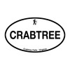 CafePress Crabtree Falls Oval Car Bumper Sticker