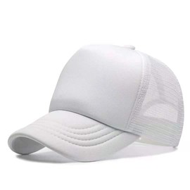 Kids-Girls Trucker-Hat Adjustable-Baseball-Cap Toddler-Boys Outdoor-Summer - Mesh Sun Hats White