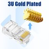 Awishwell 200-Pack Cat5e RJ45 Connectors Pass Through, Cat5e Connector RJ45