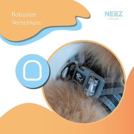 NEEZ Premium Cat Harness l Cat Vest in Various Sizes and Colours (Blue Grey S)