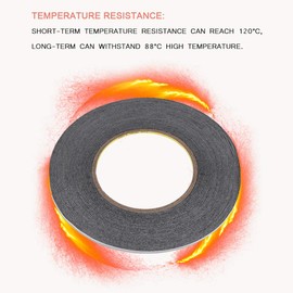 Cinta adhesiva, 50 m/rollo Cinta adhesiva adhesiva de doble cara para reparación de pantalla LCD de teléfono celular, negro(1mm)