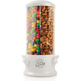 Handy Gourmet Original Triple Candy Machine-Fun Candy & Nut Dispenser-New & Improved (Pearl White), Standard (JB8450PWHI)