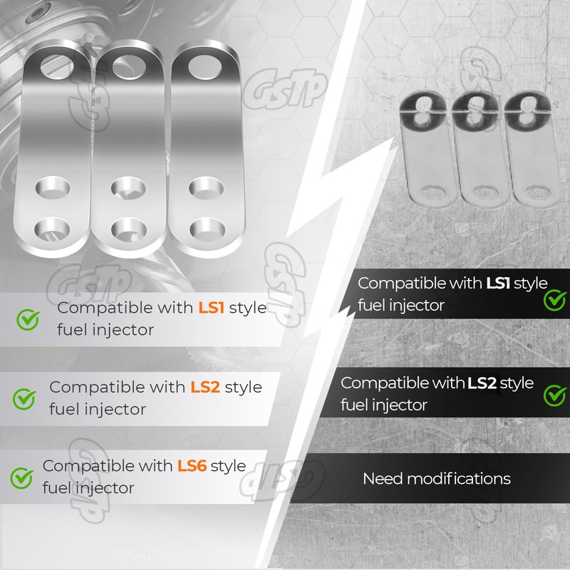 GSTP Double Holes Fuel Rail Brackets For LS LS1 LS2